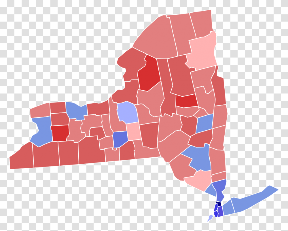 New York 2018 Election, Map, Diagram, Plot, Atlas Transparent Png