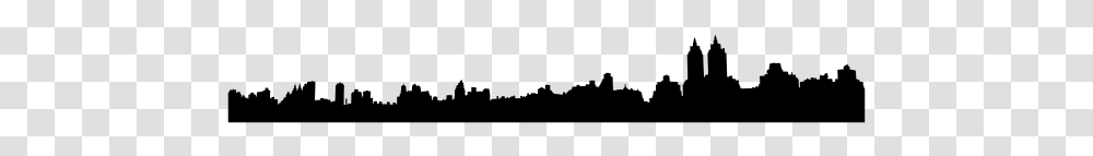 New York Central Park Skyline Silhouette Silhouette, Gray, World Of Warcraft Transparent Png