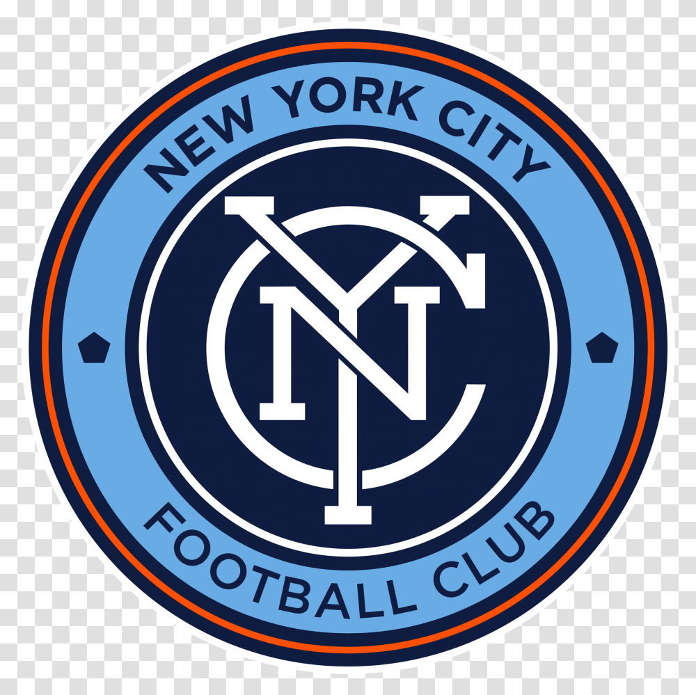 New York City Fc Logo Football Logos New York City Fc, Label, Text, Symbol, Trademark Transparent Png