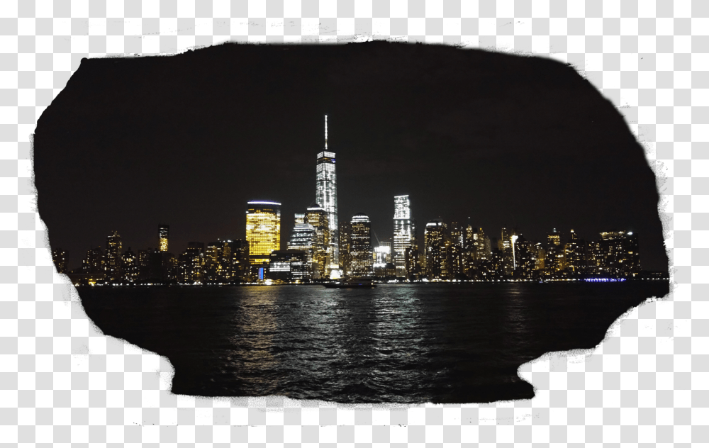 New York City Night Skyline Mywholewall J Owen Grundy Park, Urban, Building, Spire, Tower Transparent Png