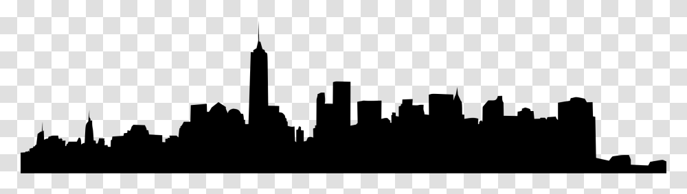 New York City Silhouette Image, Gray, World Of Warcraft Transparent Png