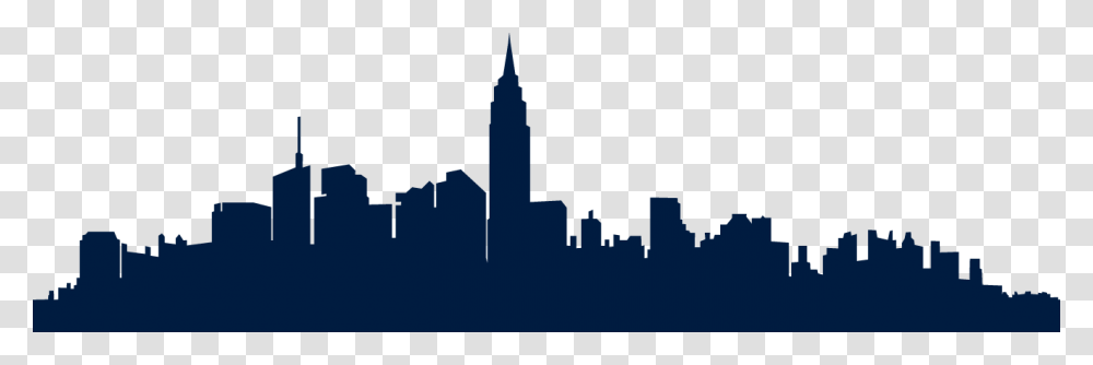 New York City Silhouette New York Skyline Silhouette Vintage, Metropolis, Urban, Building, Outdoors Transparent Png