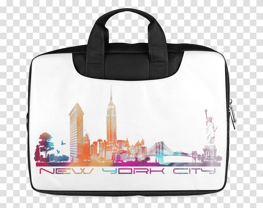 New York City Skyline 5 Macbook Air 11 Twin Sides, Bag, Handbag, Accessories, Accessory Transparent Png