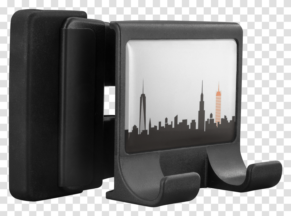 New York City Skyline Computer MoniclipData Zoom Computer, Cushion, Electronics, Screen, Headrest Transparent Png