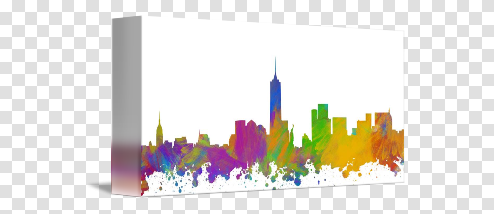 New York City Skyline Silhouette I, Urban, Spire, Tower, Architecture Transparent Png