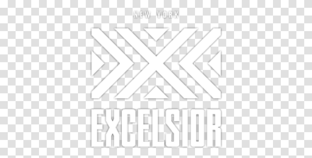 New York Excelsior New York Excelsior Logo Black And White, Symbol, Text, Trademark, Label Transparent Png
