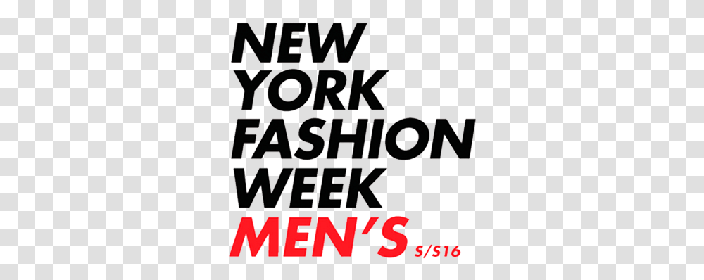 New York Fashion Week Logo New York Fashion Week Logo, Alphabet, Text, Flyer, Paper Transparent Png