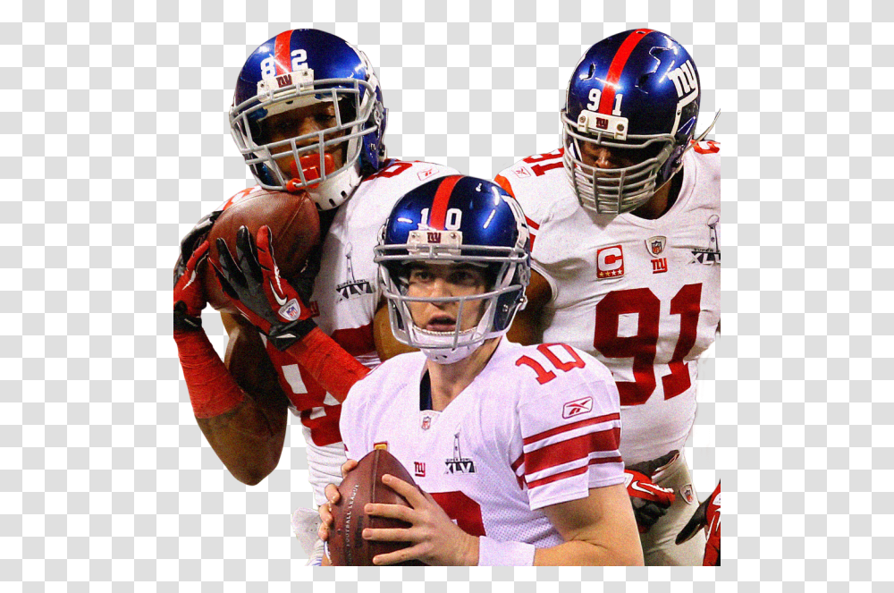New York Giants Justin Tuck Super Bowl, Helmet, Person, People Transparent Png