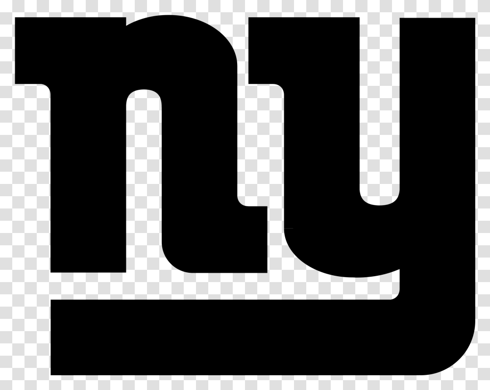 New York Giants Logo Black And Ahite New York Giants Logo, Nature, Outdoors, Astronomy, Outer Space Transparent Png