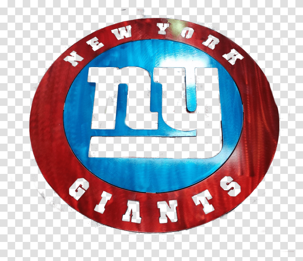 New York Giants Logo Circle, Symbol, Trademark, Label, Text Transparent Png