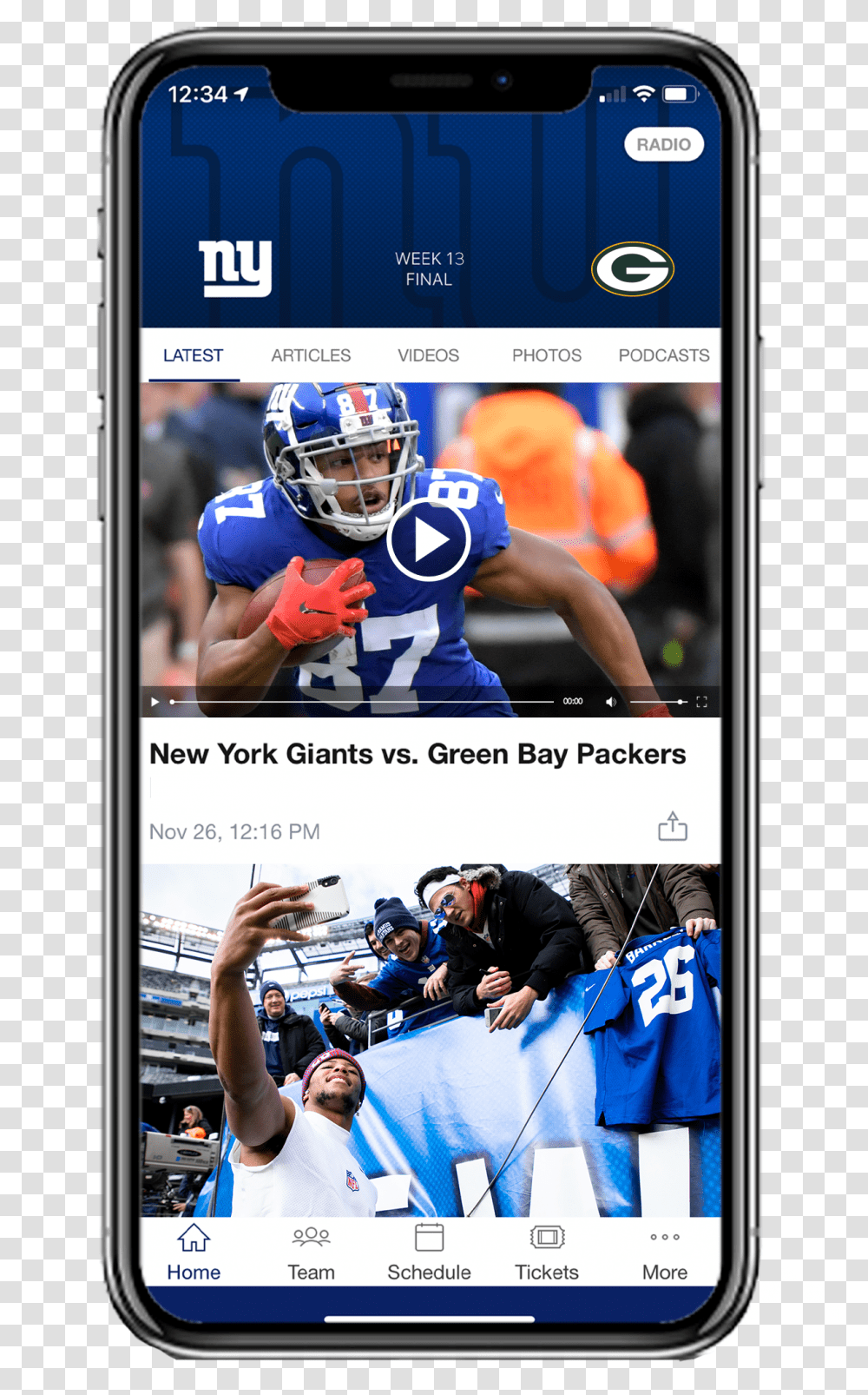 New York Giants Official App Giantscom New York Giants, Helmet, Clothing, Apparel, Person Transparent Png