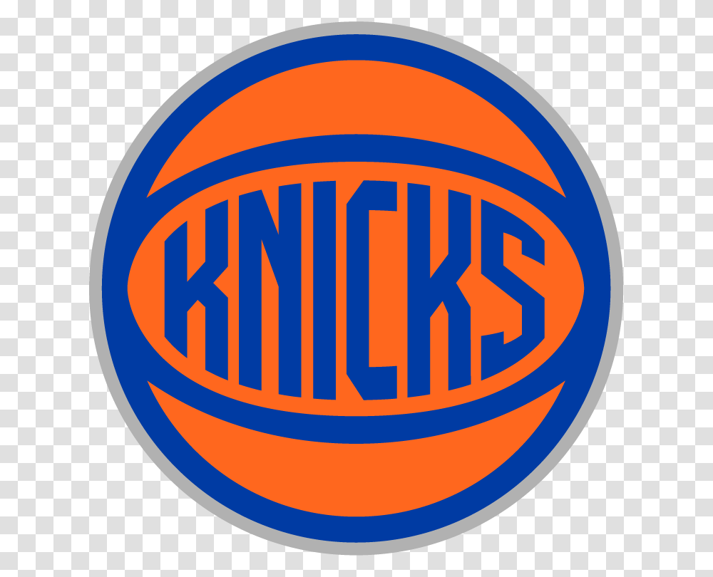 New York Knicks Alternative Logo Circle, Symbol, Trademark, Emblem, Badge Transparent Png