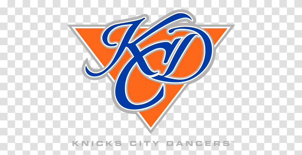 New York Knicks Knicks City Dancers Logo, Trademark, Alphabet Transparent Png