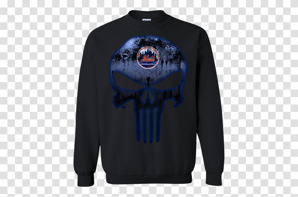 New York Mets Baseball The Punisher Skull Shirts, Apparel, Hoodie, Sweatshirt Transparent Png