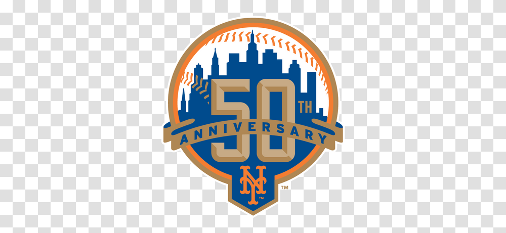 New York Mets Logo Ny Mets 50th Anniversary, Symbol, Field, Text, Road Sign Transparent Png