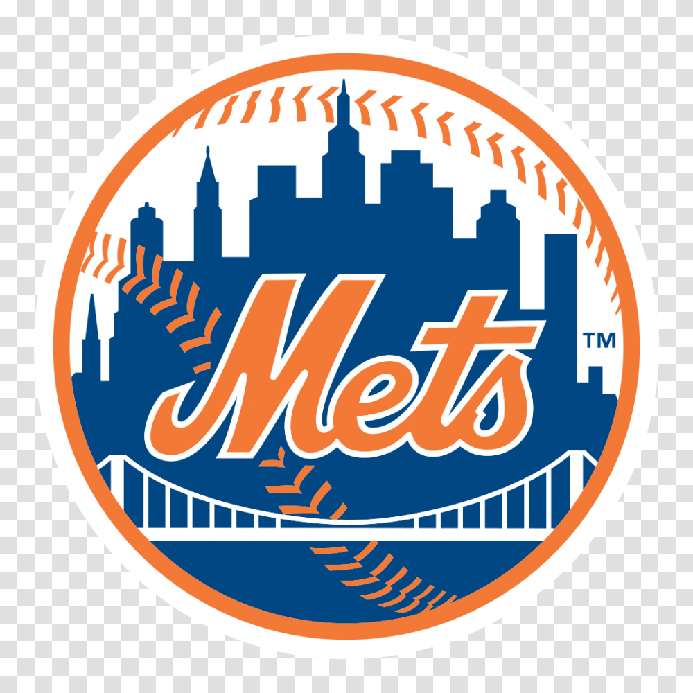 New York Mets Logo Stickpng New York Mets Clip Art, Symbol, Trademark, Badge, Text Transparent Png