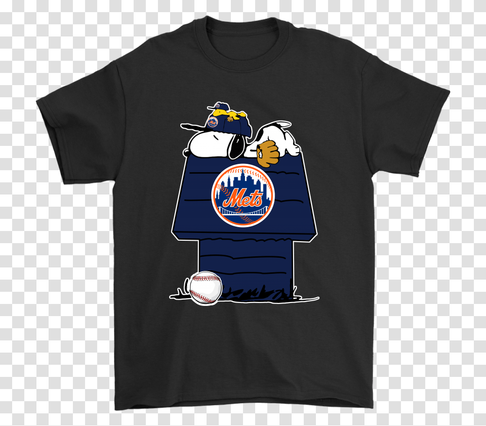 New York Mets Snoopy And Woodstock Resting Together Logos And Uniforms Of The New York Mets, T-Shirt, Sleeve, Person Transparent Png