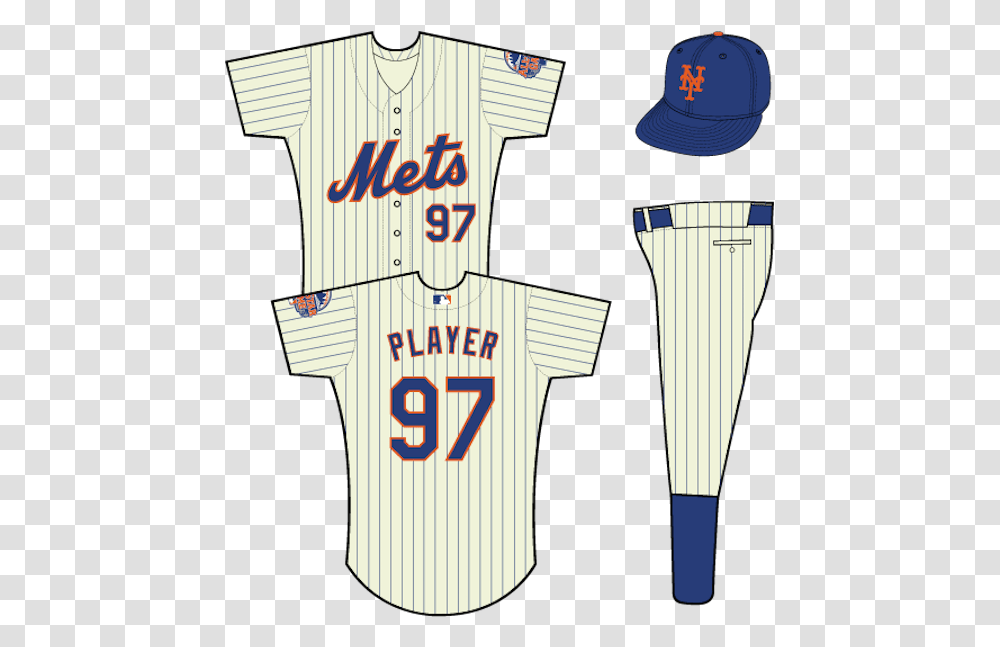New York Mets Uniform Home, Apparel, Shirt, Hat Transparent Png