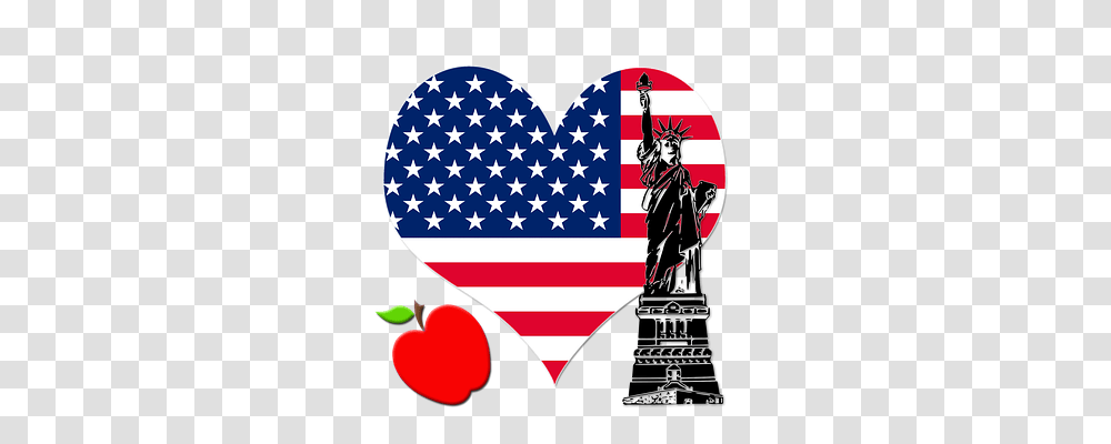 New York Ny Architecture, Flag, American Flag Transparent Png
