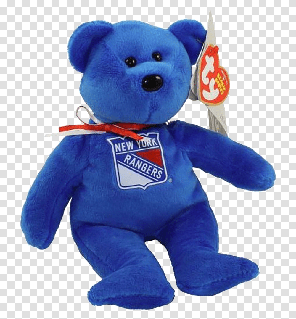 New York Rangers Beanie Babies, Toy, Plush, Mascot Transparent Png