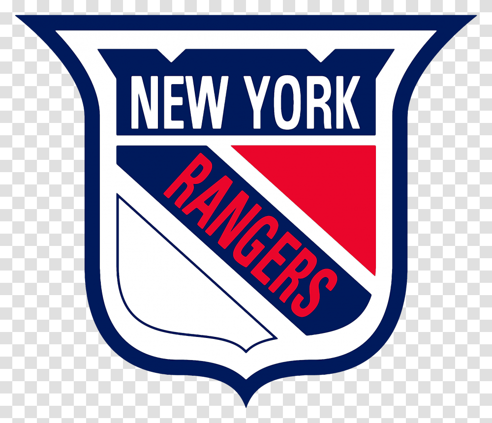 New York Rangers Logos History Team And Primary Emblem Emblem, Symbol, Trademark, Label, Text Transparent Png