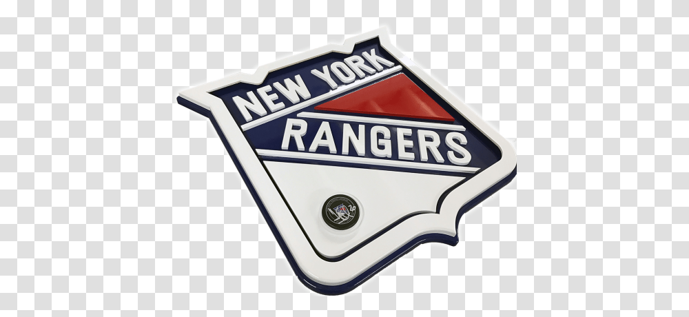New York Rangers With Hockey Puck New York Rangers, Logo, Symbol, Trademark, Emblem Transparent Png