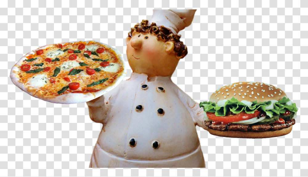 New York Restaurant Serves A Pizza Topped With 16 Cheeseburger, Food, Person, Human, Chef Transparent Png