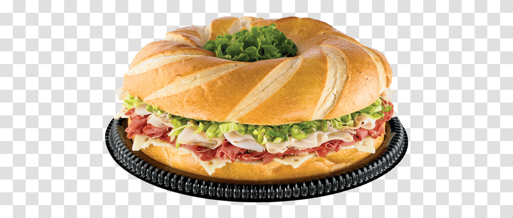 New York Sandwich Ring Giant Eagle Large Sandwich Ring, Burger, Food, Bread, Bun Transparent Png