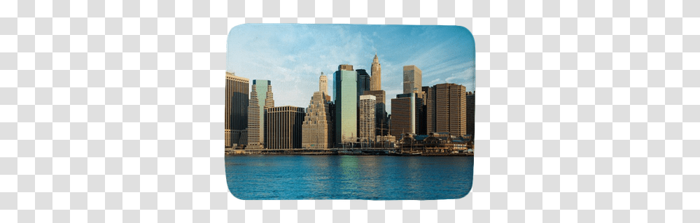 New York Skyline Bath Mat • Pixers We Live To Change New York City, Urban, Building, High Rise, Downtown Transparent Png