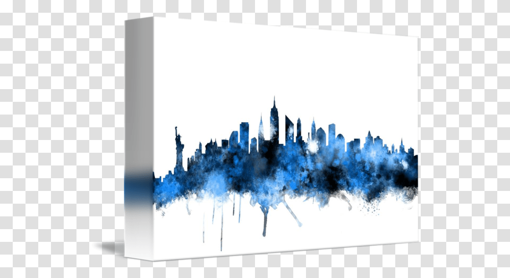 New York Skyline By Michael Tompsett Skyline, Canvas, Art, Modern Art, Screen Transparent Png