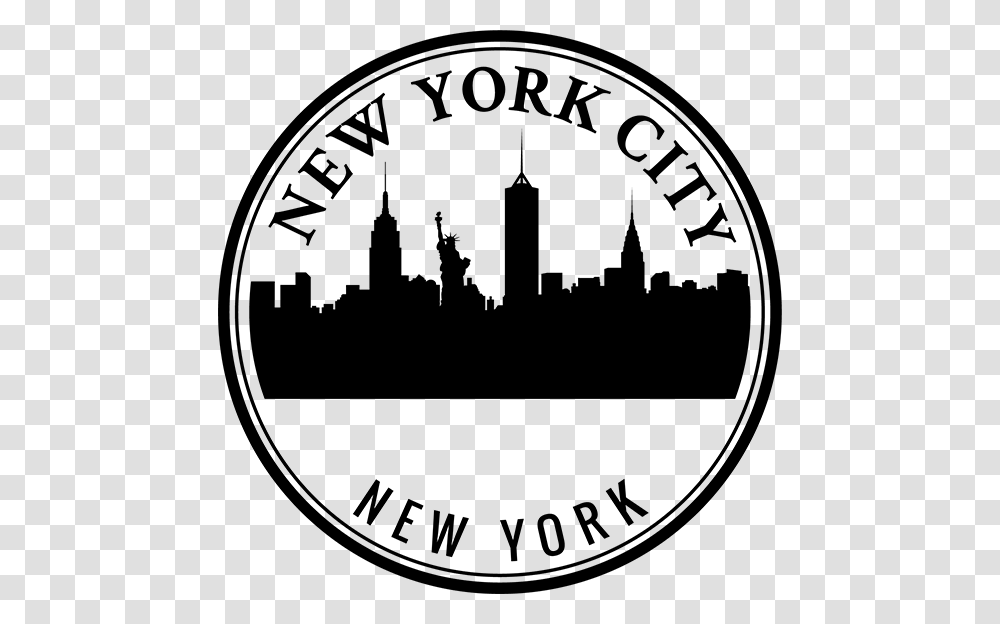 New York Skyline Clipart Nyc Circle Clipart, Gray, World Of Warcraft Transparent Png