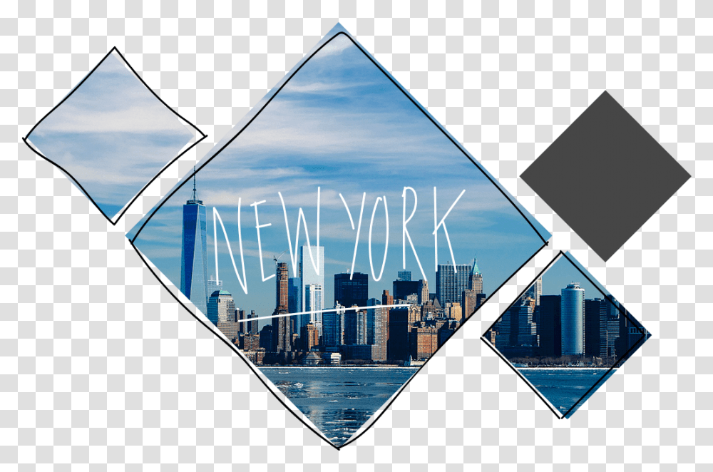 New York Skyline Clipart Skyline, City, Urban, Building, High Rise Transparent Png