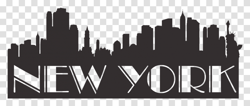 New York Skyline New York Prime Steakhouse, Lighting, Symbol, Text, Silhouette Transparent Png