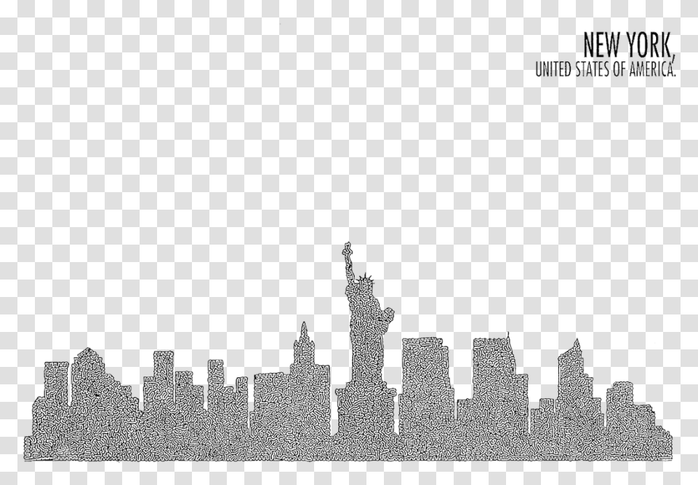 New York Skyline, People, Building, Wall Transparent Png