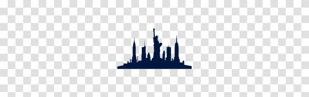 New York Skyline Silhouette, Metropolis, City, Urban, Building Transparent Png