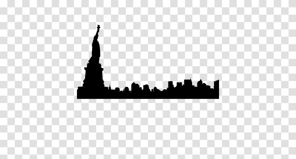 New York Skyline Silhouette, Nature, Outdoors, Sea Transparent Png