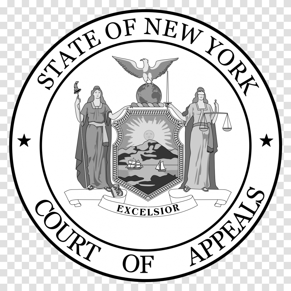 New York State Court Of Appeals Seal, Person, Logo, Analog Clock Transparent Png