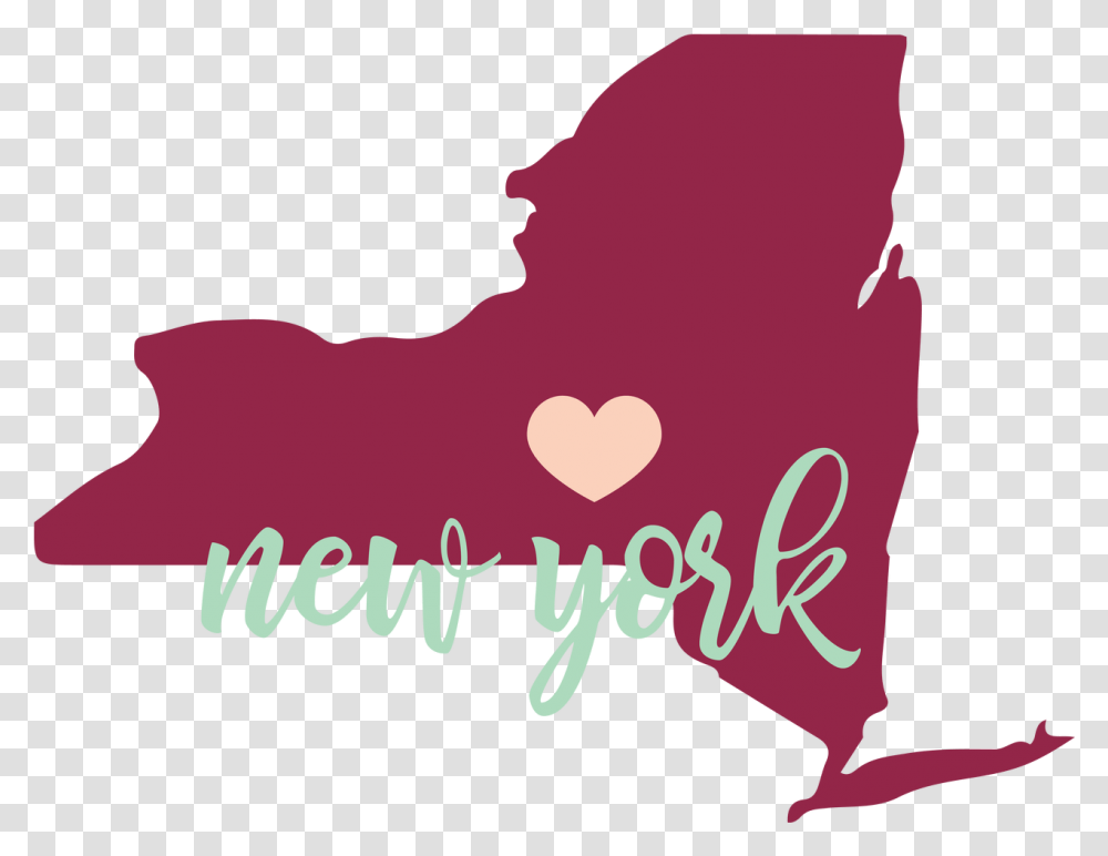 New York State Sticker New York State With Heart, Text, Person, Alphabet, Label Transparent Png