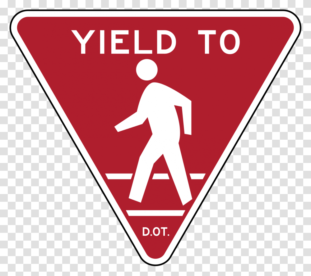 New York State Yield To Pedestrians, Sign, Road Sign, City Transparent Png