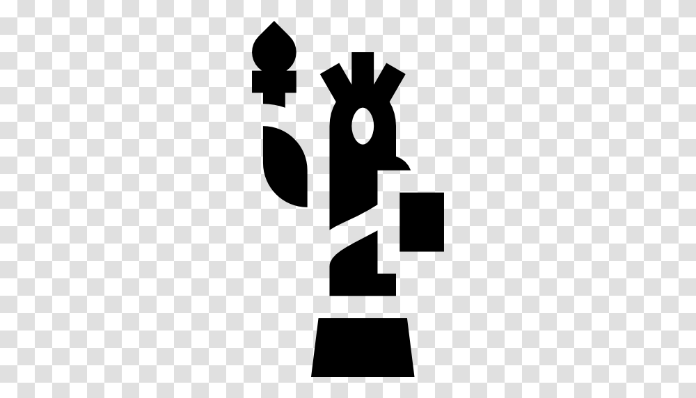New York Usa Monuments Sculpture Statue Hand Drawn United, Stencil Transparent Png