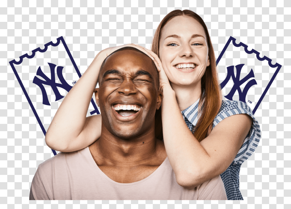 New York Yankees, Face, Person, Female, Laughing Transparent Png