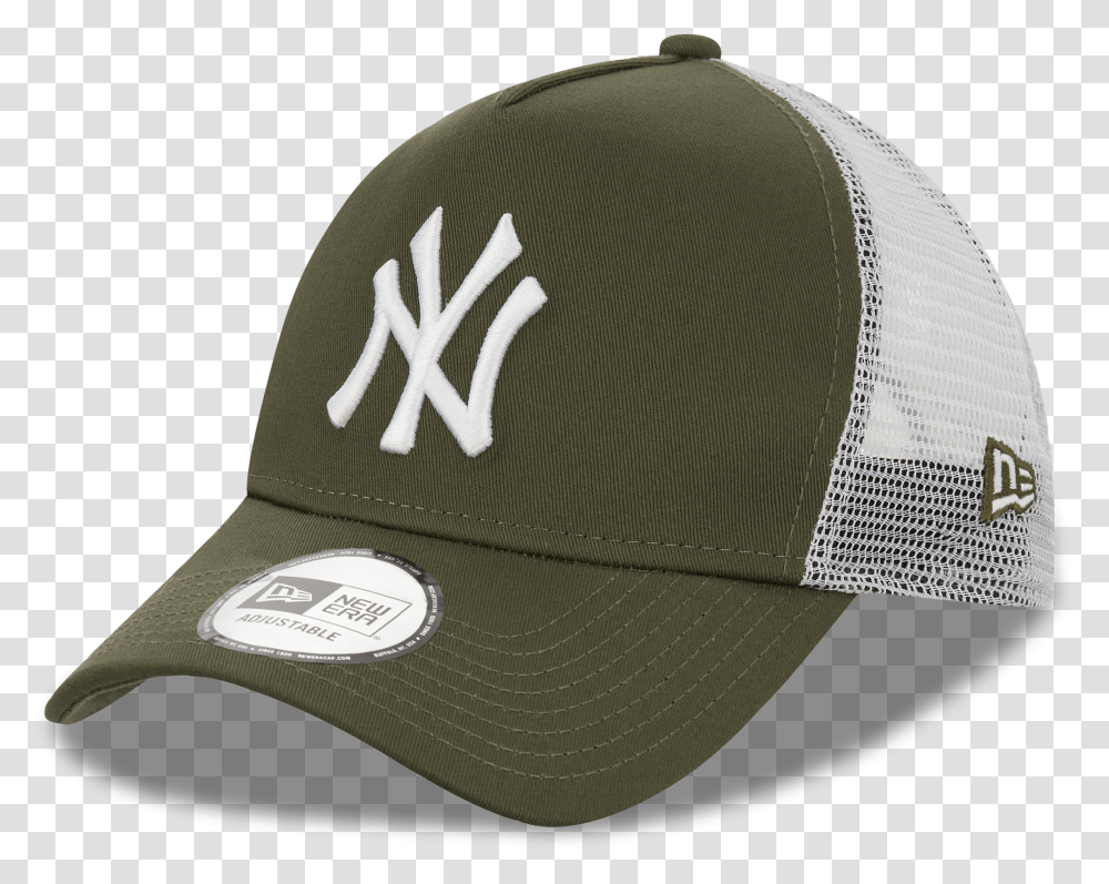 New York Yankees Khaki A Frame Trucker Era Cap Co New Era Trucker Cap Khaki, Clothing, Apparel Transparent Png