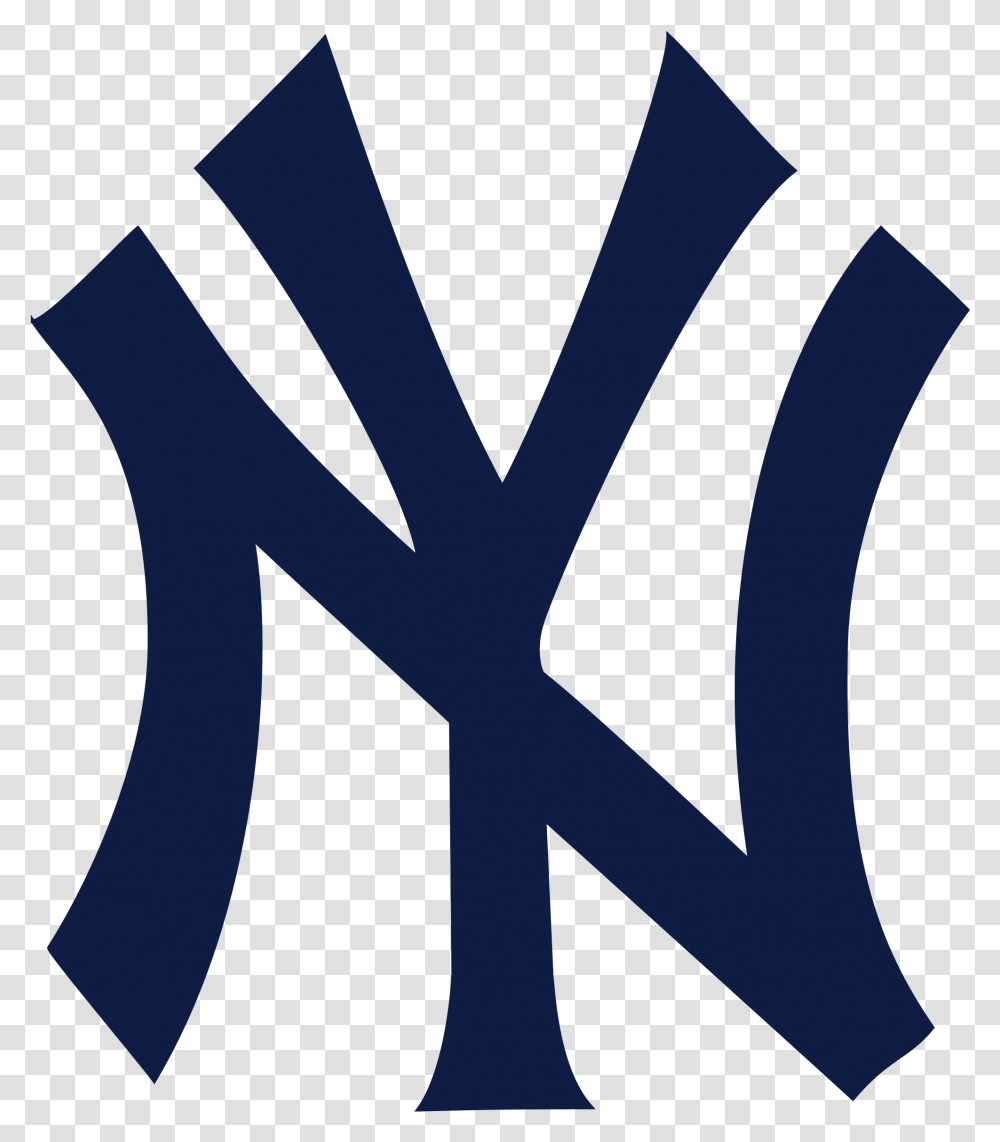 New York Yankees Logo Blue Image Ny Yankees Logo, Text, Symbol, Word, Trademark Transparent Png