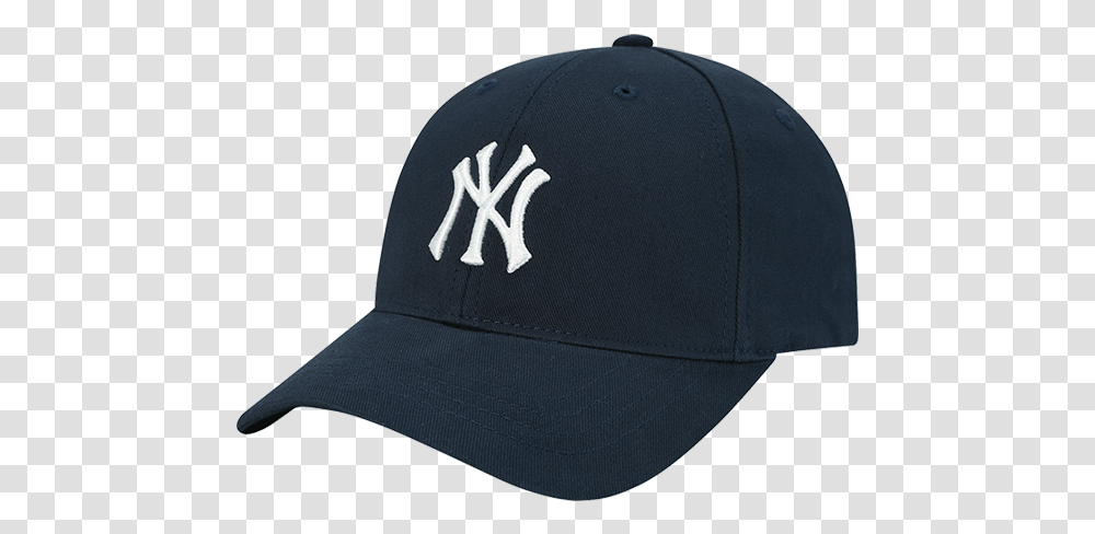 New York Yankees Logo Curve Cap Ny Yankee Baseball Cap Black, Clothing, Apparel, Hat Transparent Png