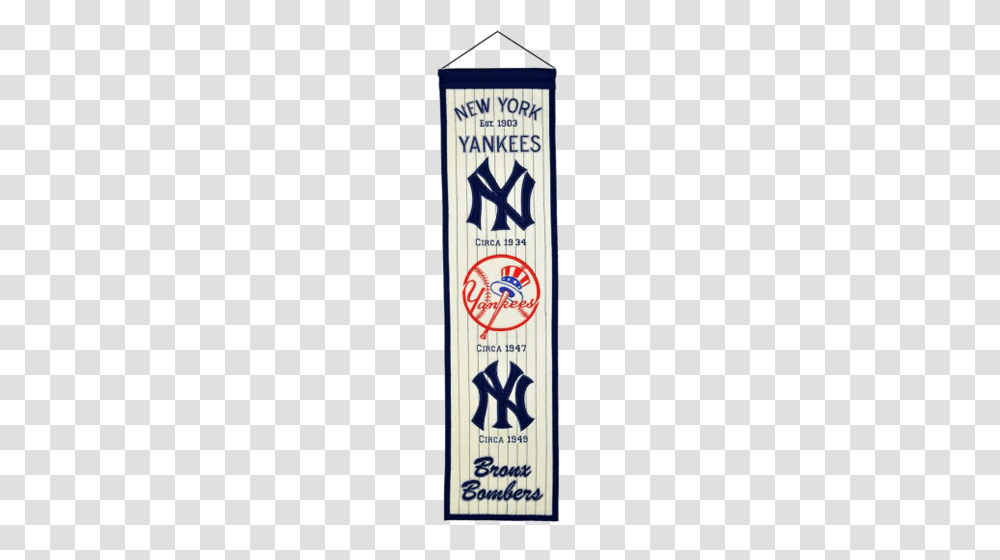 New York Yankees Logo Evolution Heritage Banner, Bottle, Cosmetics, Tin, Can Transparent Png