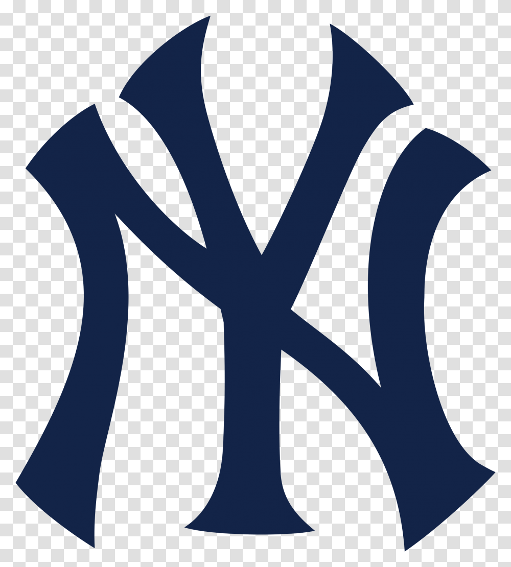 New York Yankees Logo Ny New York Yankees Logo, Symbol, Text, Alphabet, Trademark Transparent Png