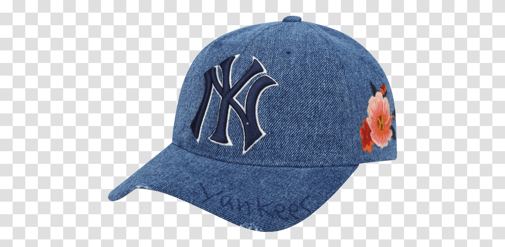 New York Yankees Rose Garden Ball Cap Baseball Cap, Apparel, Hat Transparent Png
