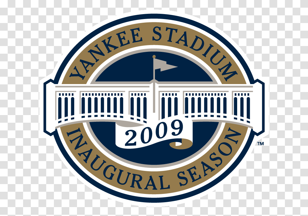 New York Yankees Stadium Logo American League Al Chris 2009 New York Yankees Season, Symbol, Trademark, Badge, Emblem Transparent Png