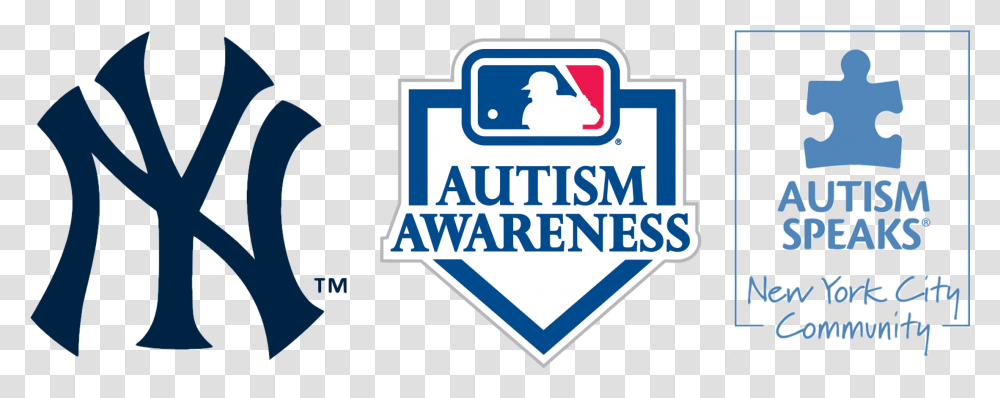 New York Yankees Vs Milwaukee Brewers Autism Speaks Emblem, Symbol, Logo, Trademark, Sign Transparent Png