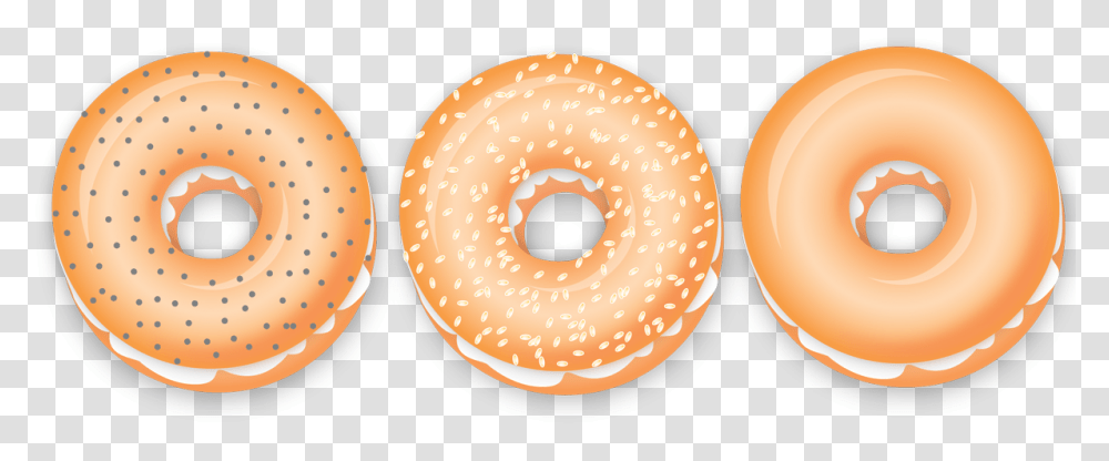 New Yorker Bagels Circle, Bread, Food, Sweets, Confectionery Transparent Png